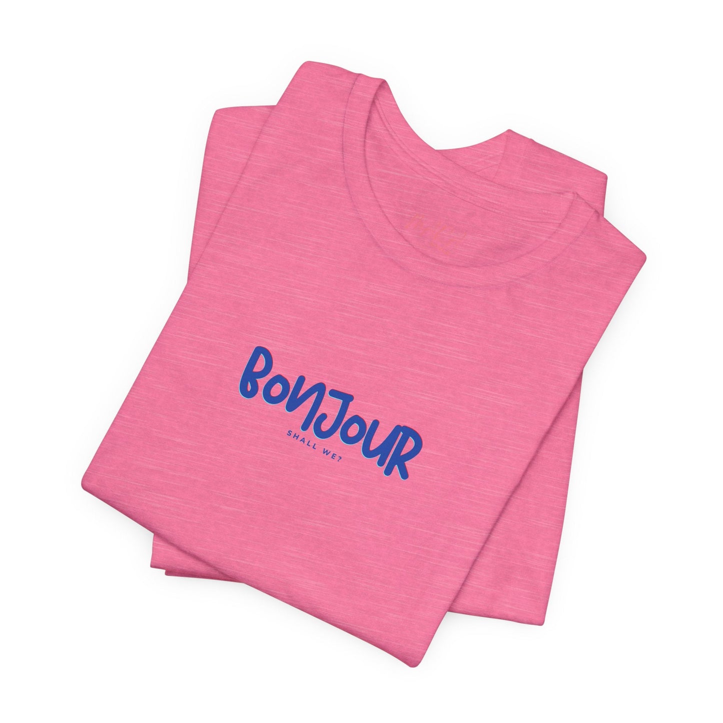 Bonjour Playful Hello Unisex Tee, French Preppy