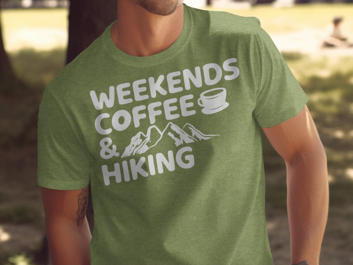 Weekends Coffee And Hiking Graphic Design Funny T-Shirt