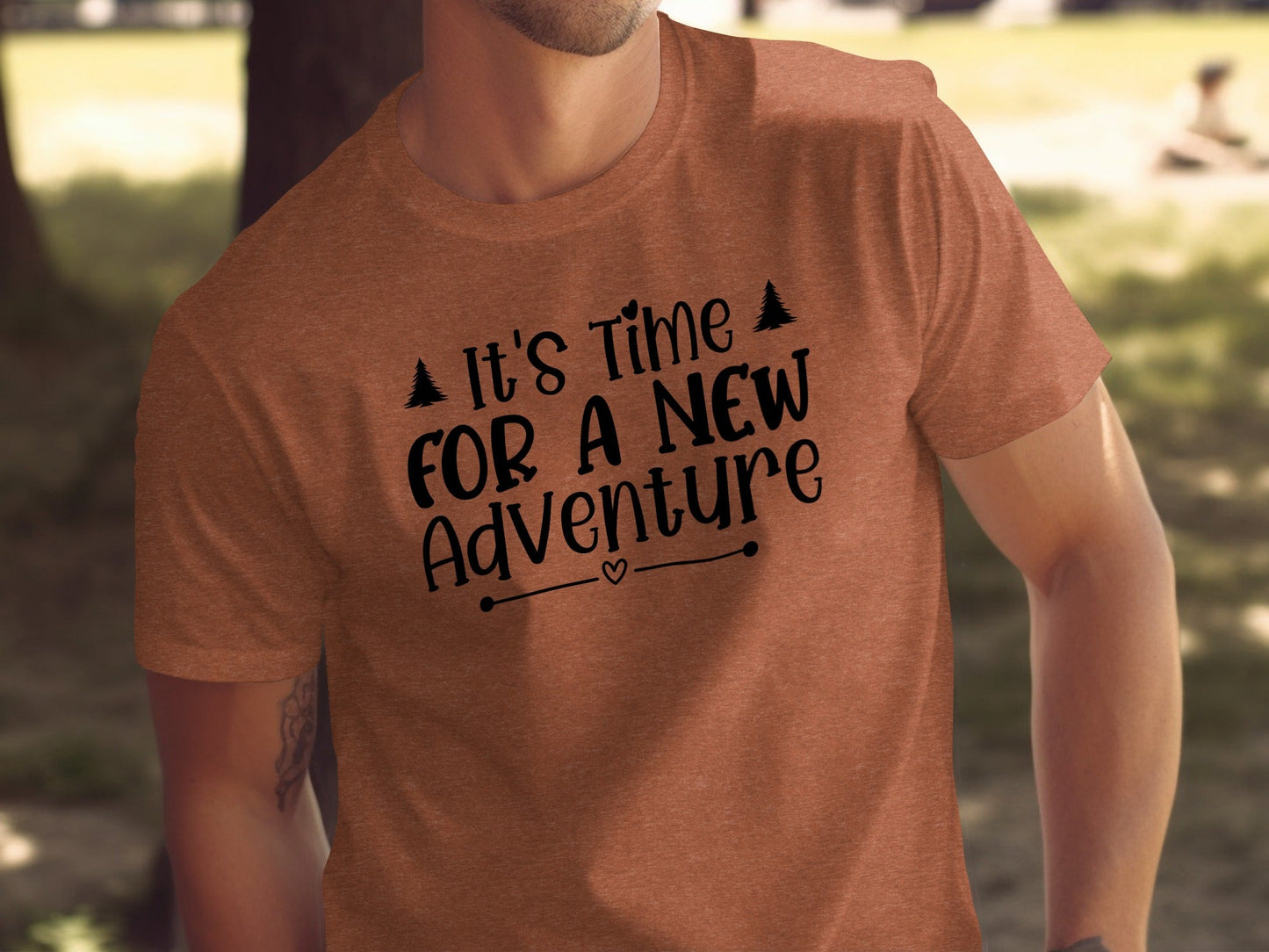 It's Time For A New Adventure Graphic Design T-Shirt