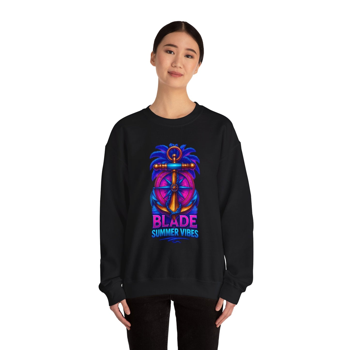 Anchor Compass Unisex Crewneck Sweater