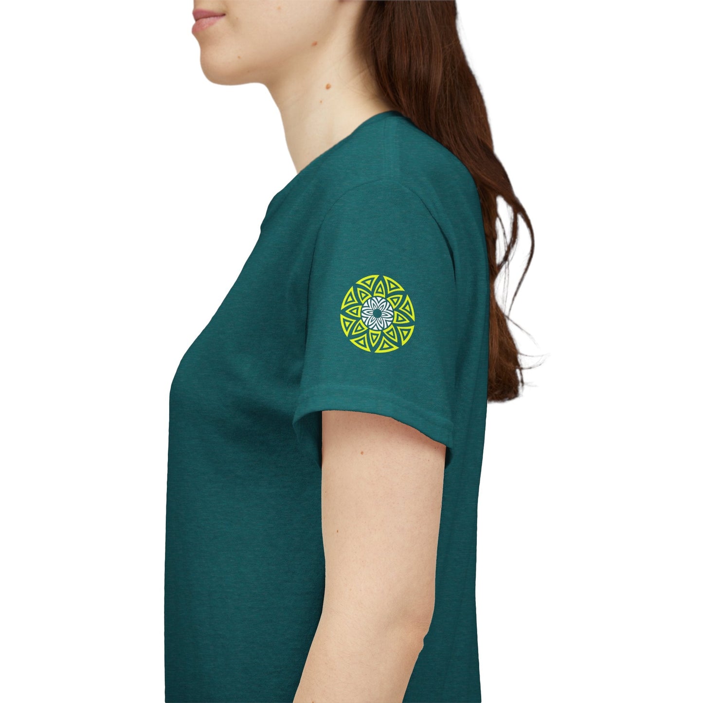Geometric Odyssey Neon Green TX T-Shirt