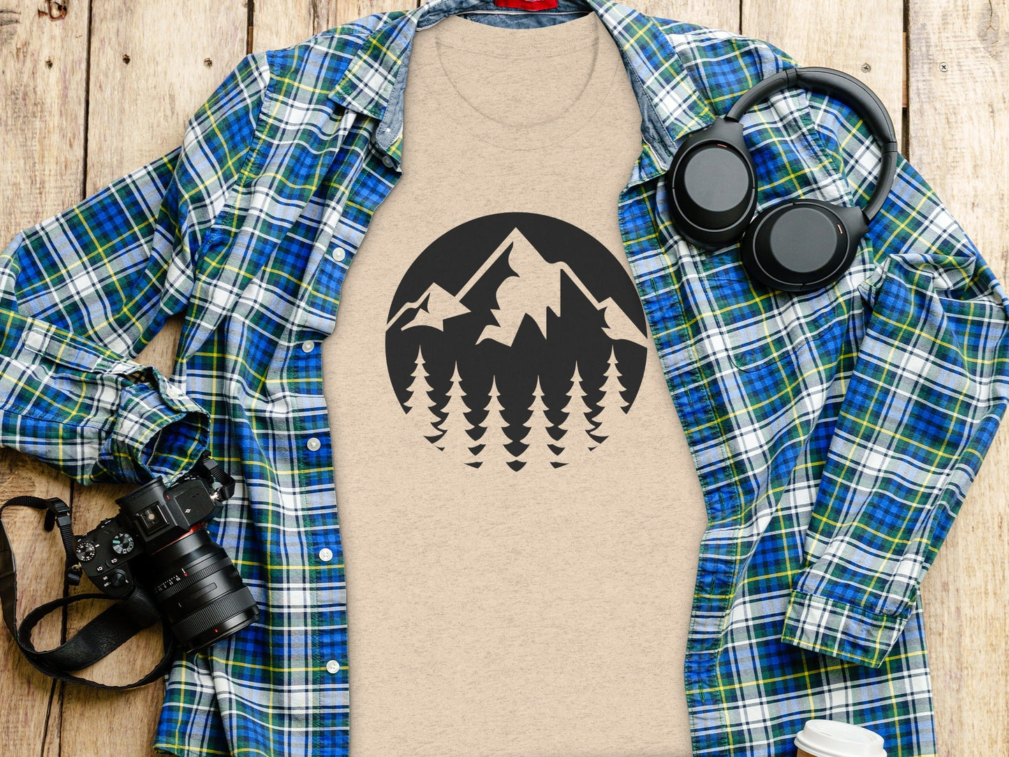 Nature Landscape Adventure Outdoor Graphic Design T-Shirt