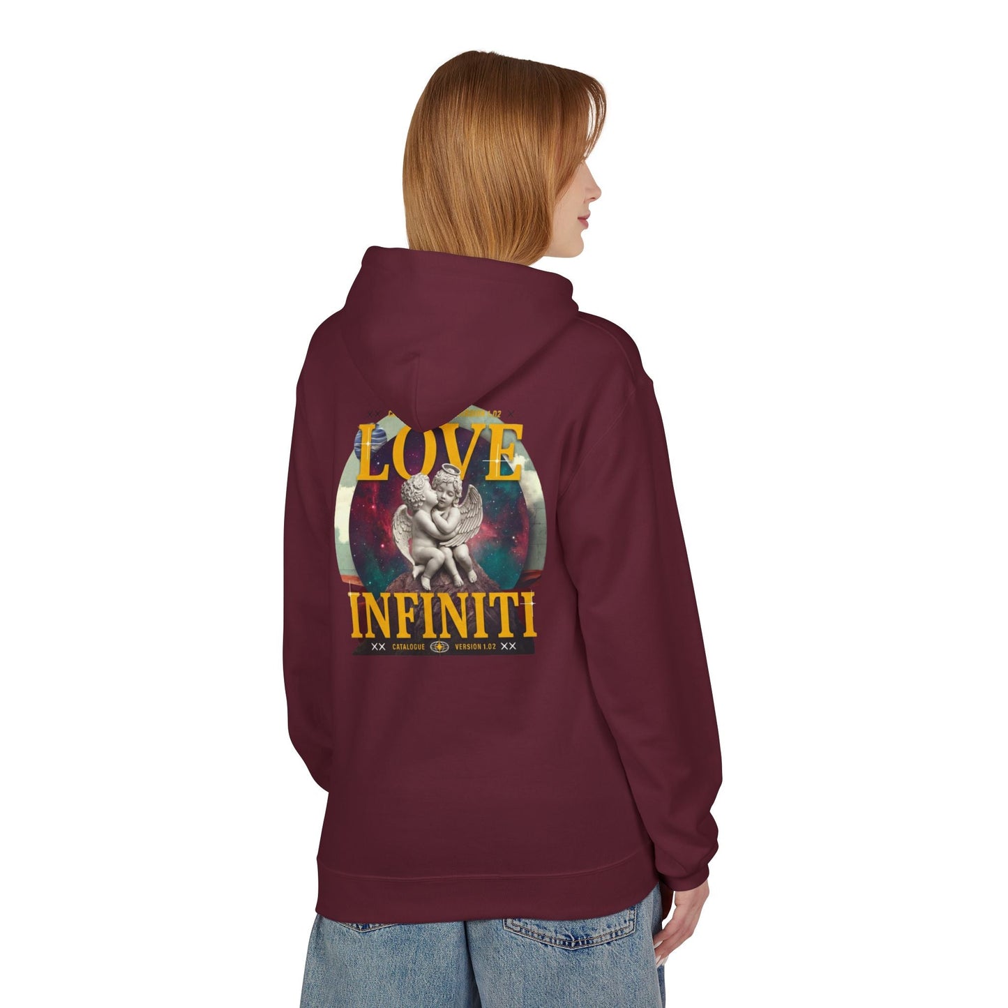 Celestial Love, Infiniti Unisex Couples Hoodie