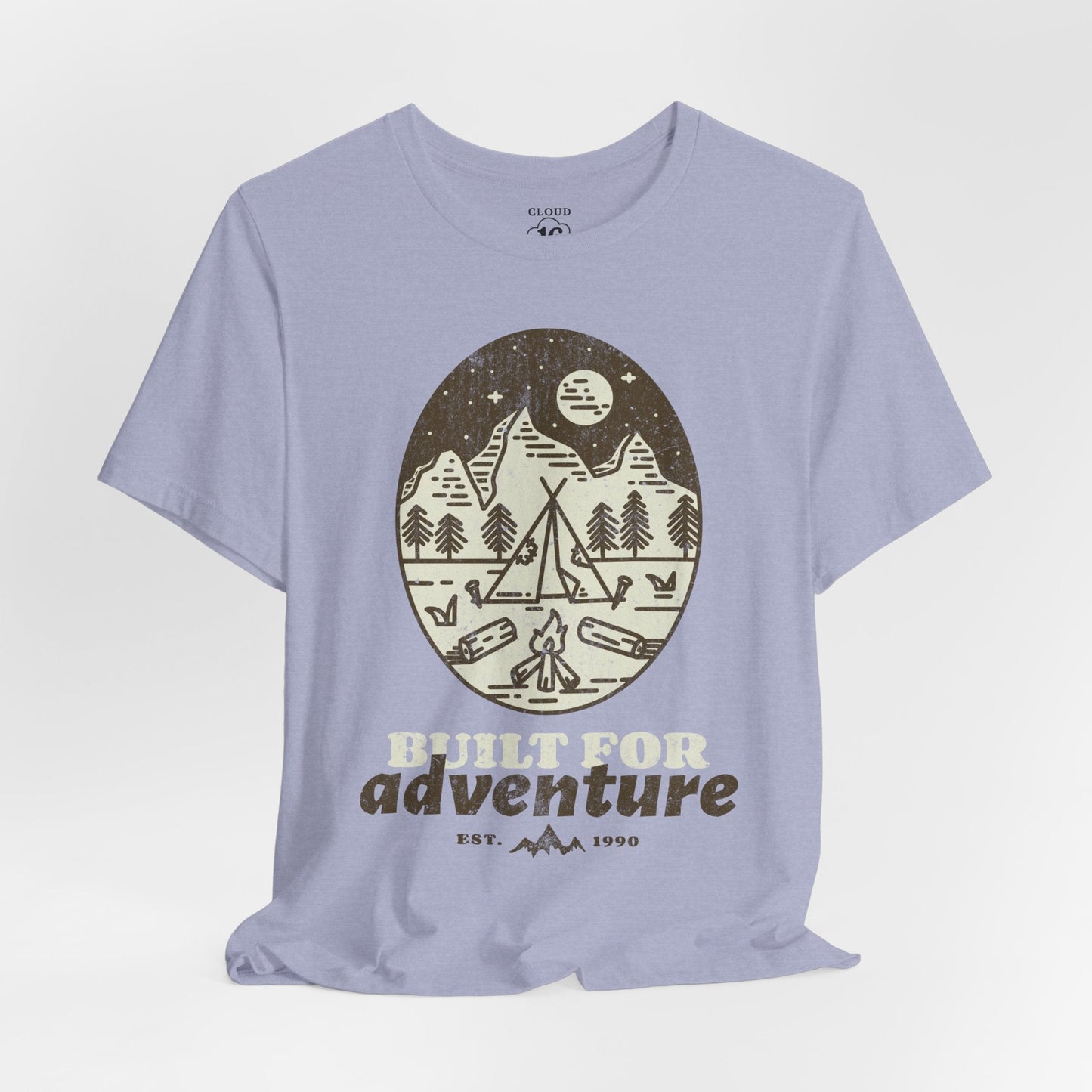 Built For Adventure Unisex Tee - Outdoor Hiking Camping Shirt