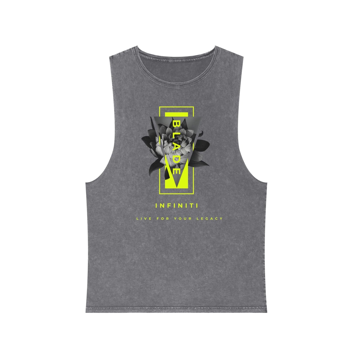 Flora Essence Neon Green Floral Tank Top