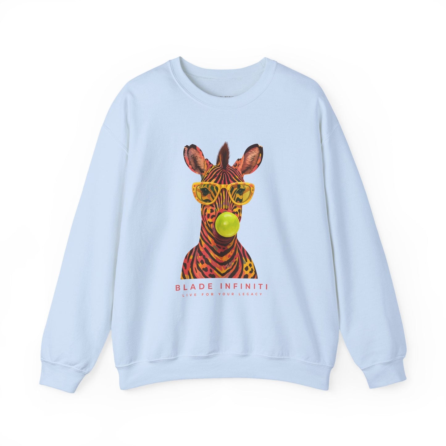 Zebra Pop Unisex Crewneck Sweater
