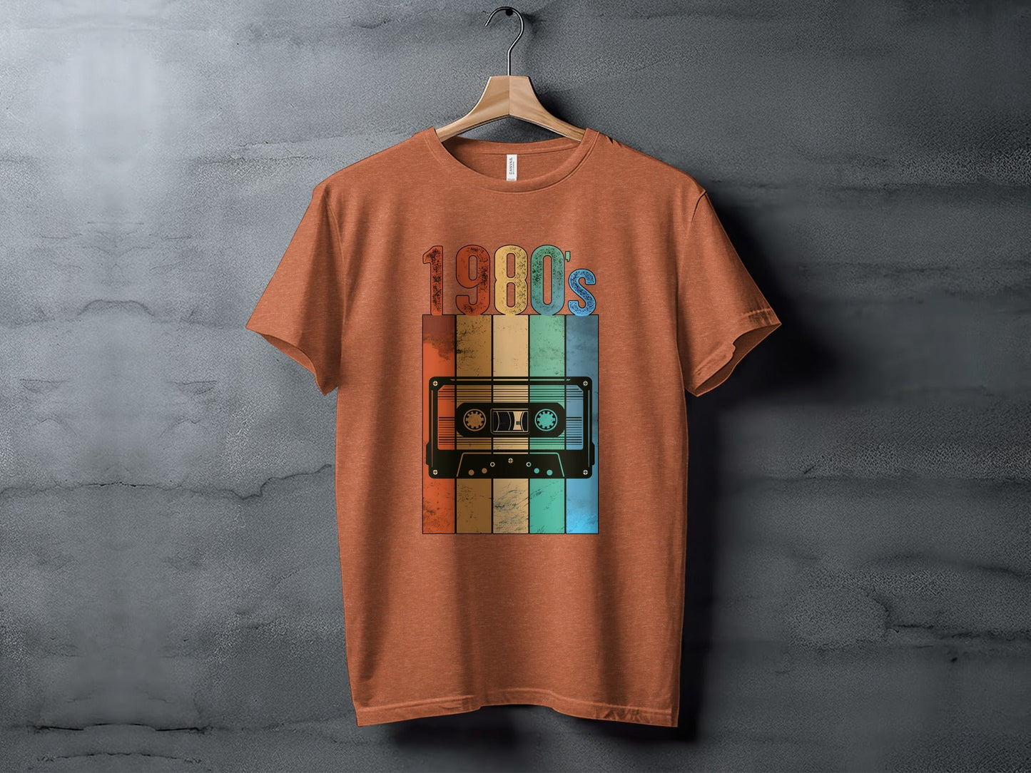 Vintage 1980s Retro Cassette Tape Cool Design T-Shirt