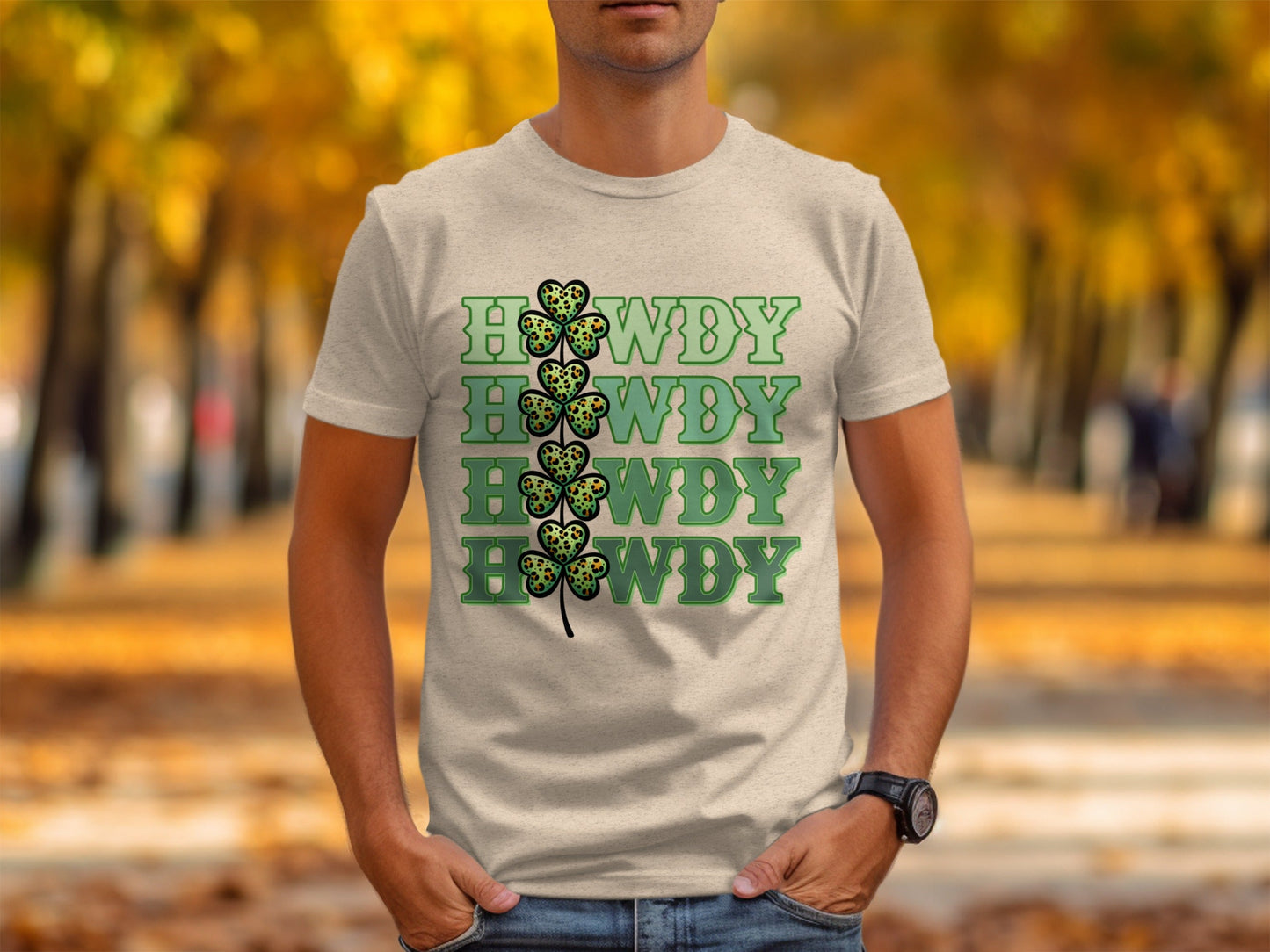 Howdy St Patricks Day T Shirts, Leopard Print Shamrock T Shirts, Funny Irish T Shirts, Lucky Clover Shirt, St Paddys Day Tees
