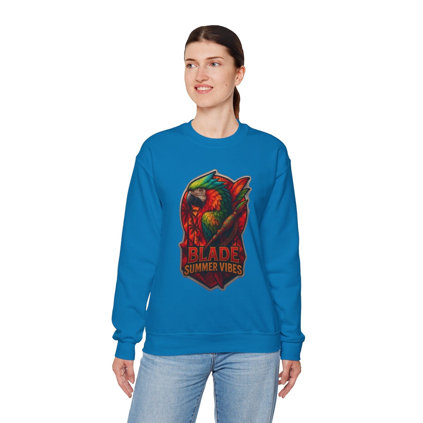 Aztec Parrot Unisex Crewneck Sweater