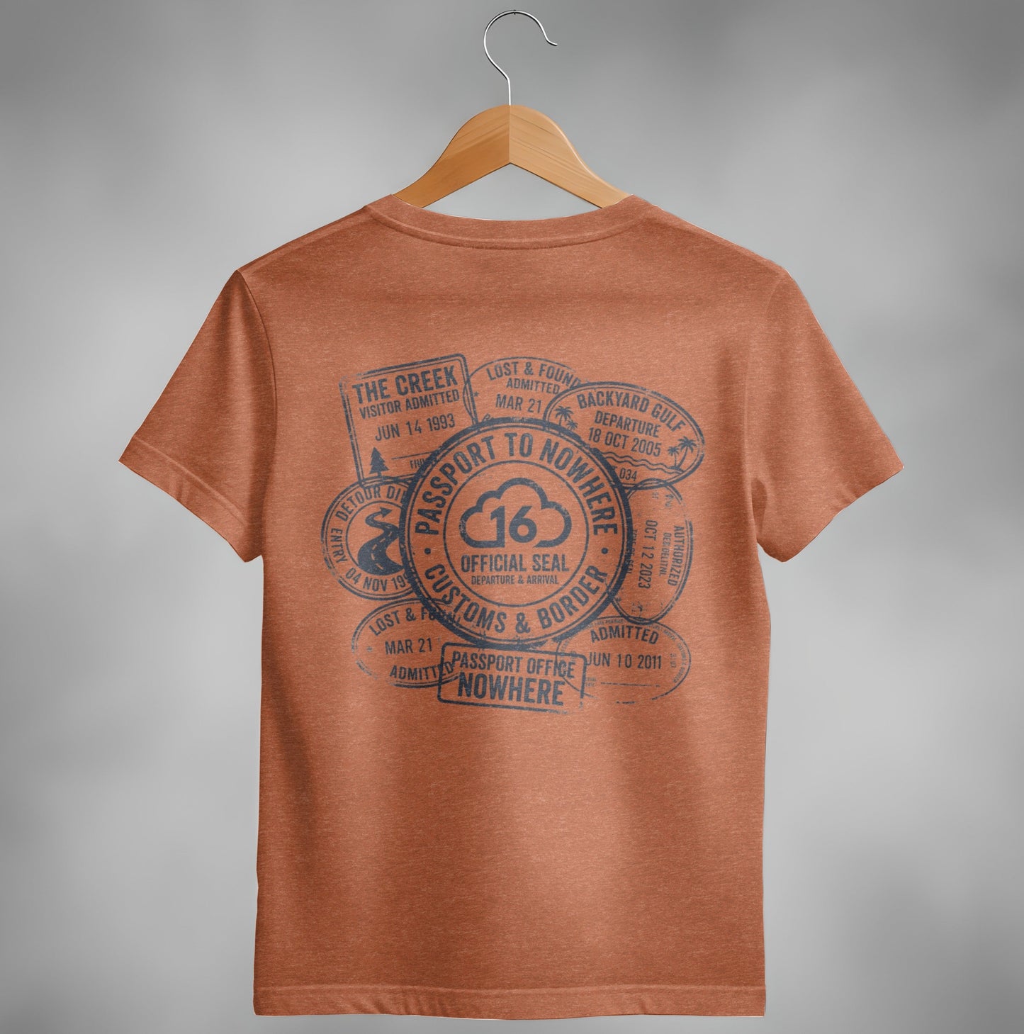 Passport to Nowhere Stamp T-Shirt