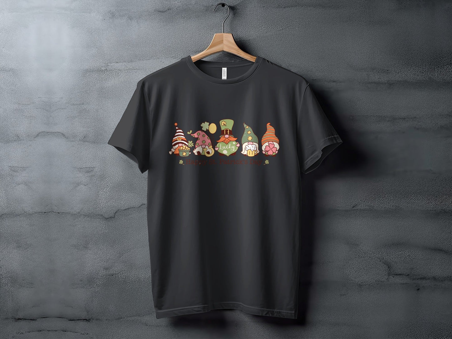St Patricks Day Gnomes T-Shirts, Lucky Irish T-Shirts, Cute Holiday T-Shirts, Festive Shamrock Apparel, Limited Edition St Paddys Day