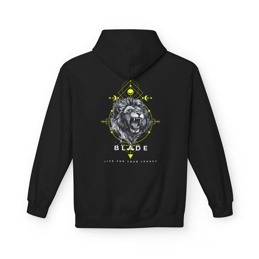 Geometric King White TX Lion Hoodie