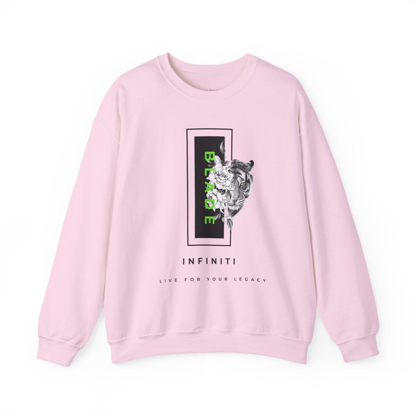 Eye of the Tiger Green Unisex Crewneck Sweater
