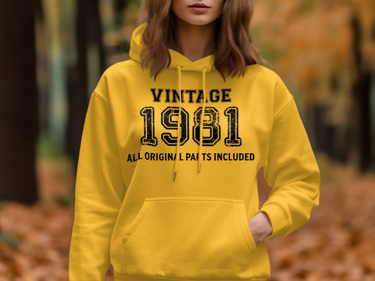 Vintage 1981 All Original Parts Included Birthday Hoodie
