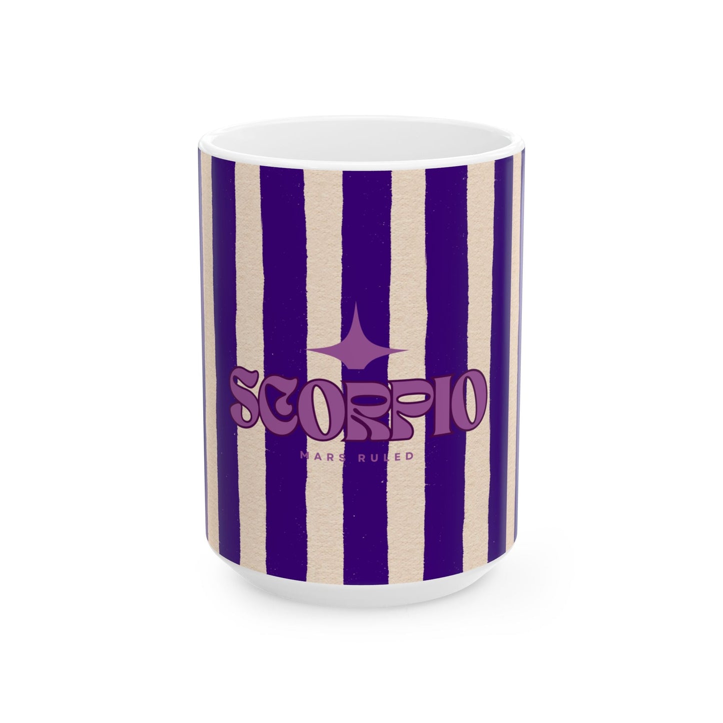 Astrological Wheel SCORPIO Mug, Whimsical design