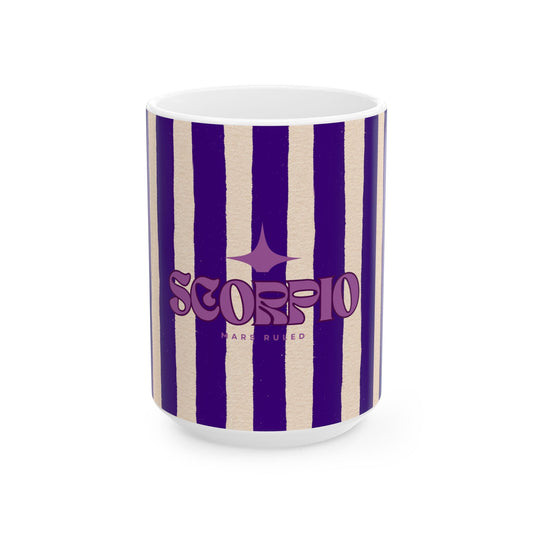 Astrological Wheel SCORPIO Mug, Whimsical design