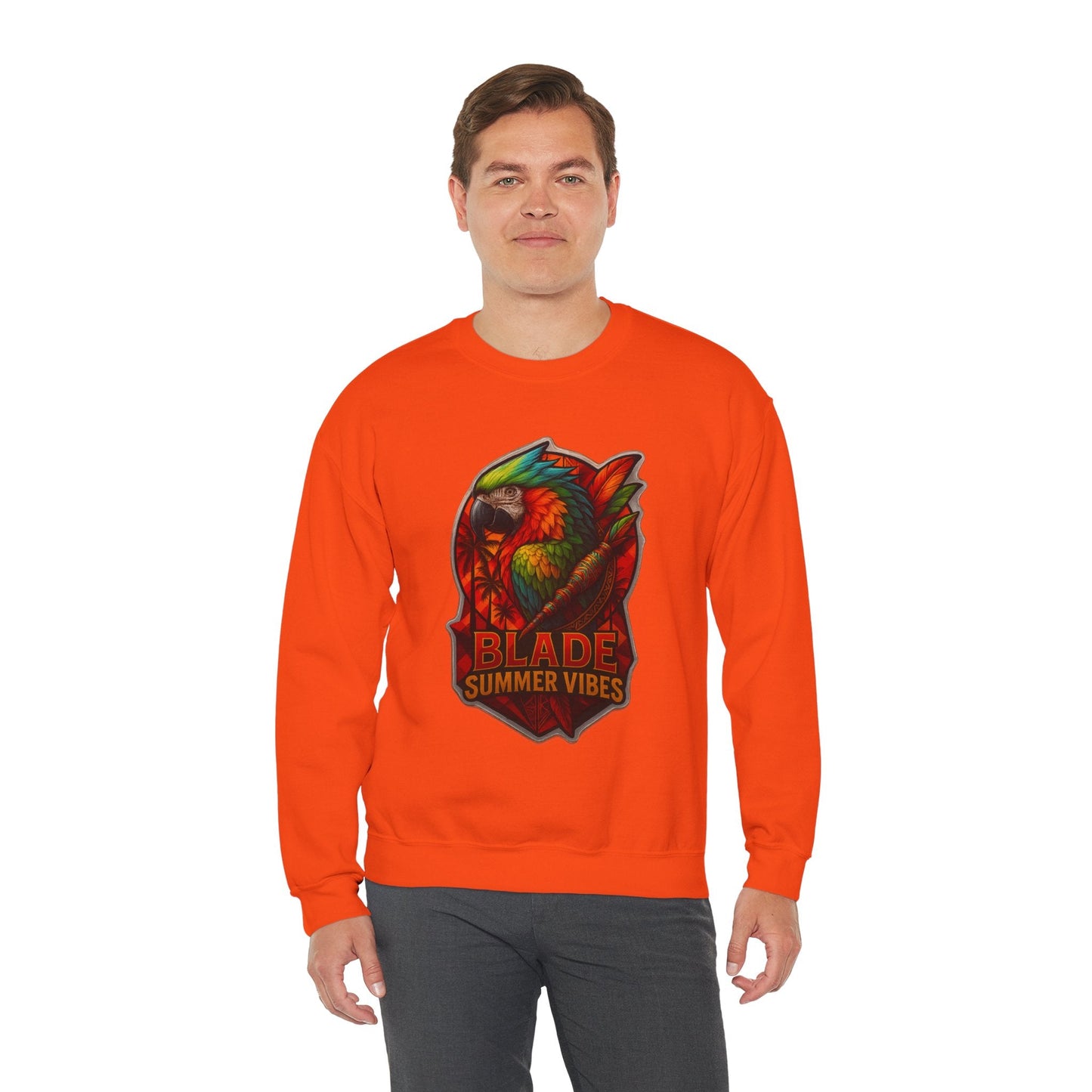 Aztec Parrot Unisex Crewneck Sweater