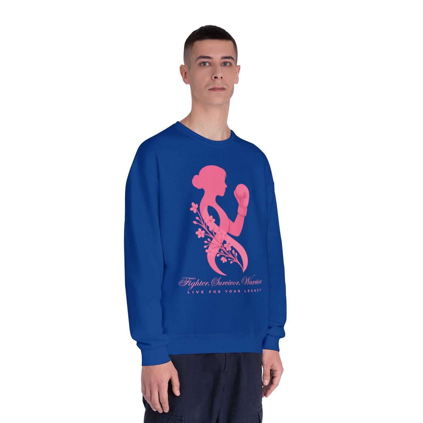 Fighter. Survivor. Warrior | Breast Cancer Sweatshirt/Sweater