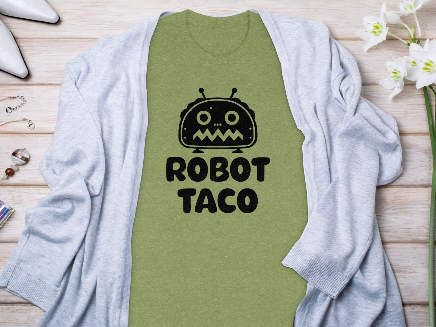 Robot Taco Delicious Digital Design for Food Lovers T-Shirt