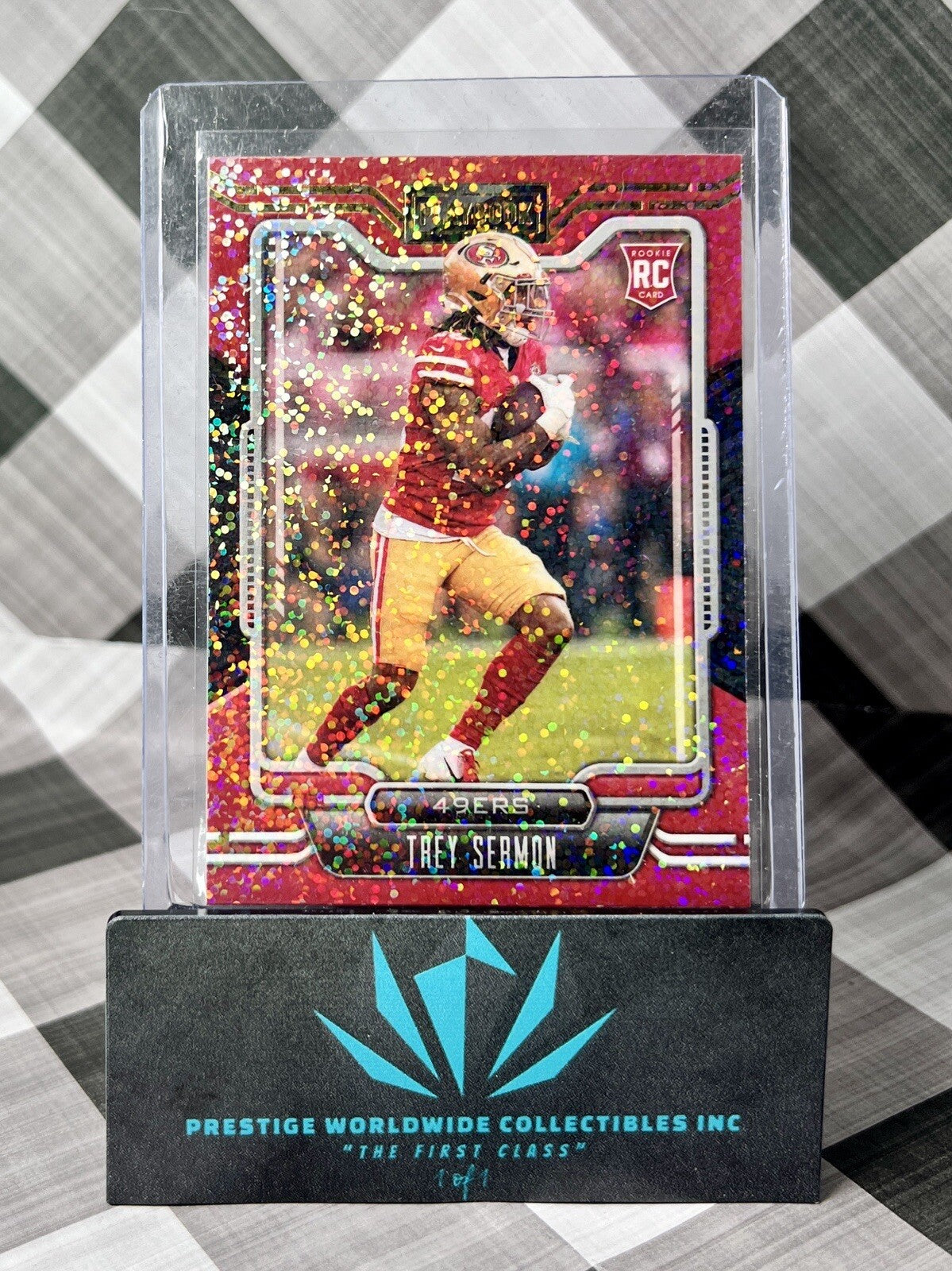 Trey Sermon 2021 Panini Playbook Sparkle Rookie #126 San Francisco 49ers RC