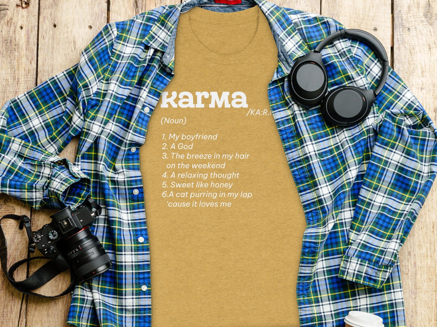 Karma Definition List Cool Graphic Stylish Novelty T-Shirt
