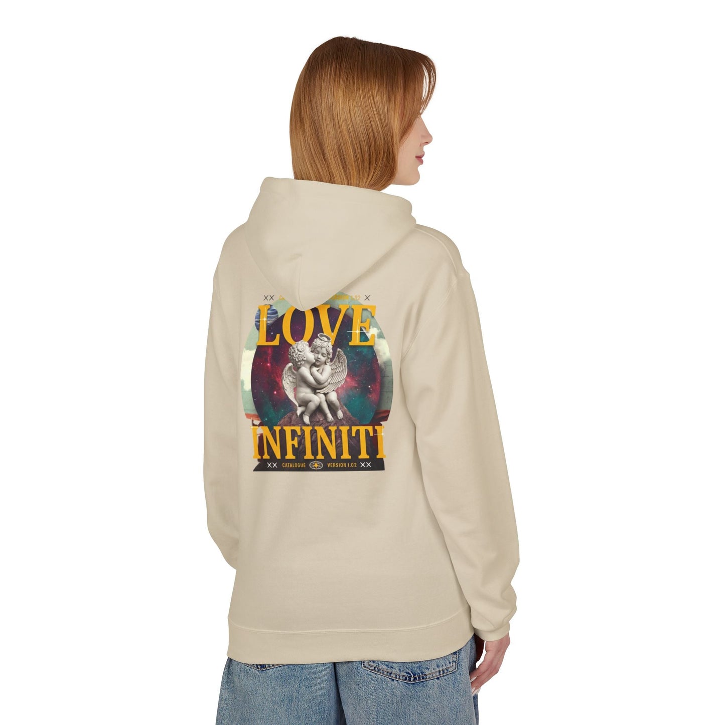 Celestial Love, Infiniti Unisex Couples Hoodie