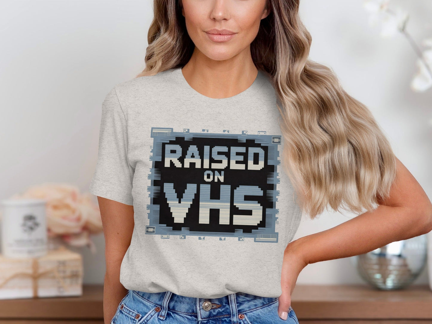 Raised on VHS Cassette Retro Design Cool T-Shirt