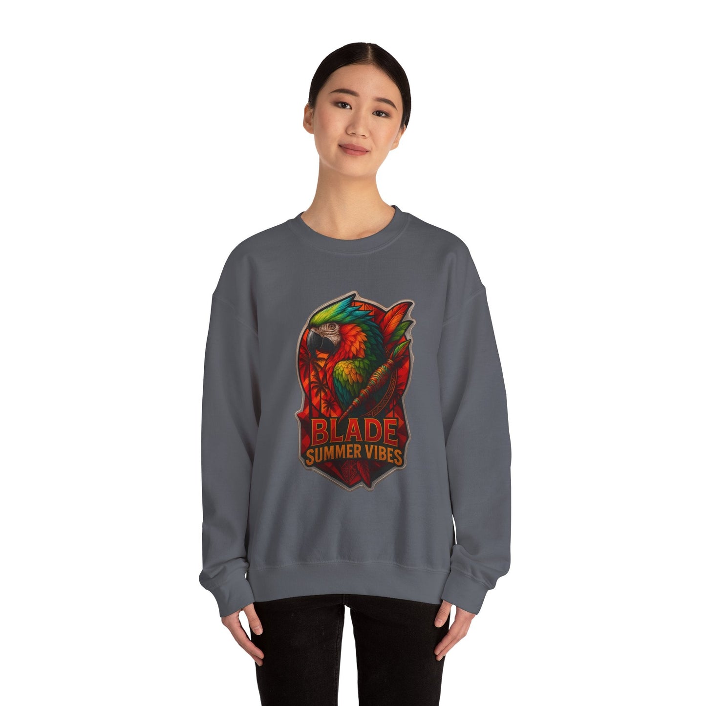 Aztec Parrot Unisex Crewneck Sweater