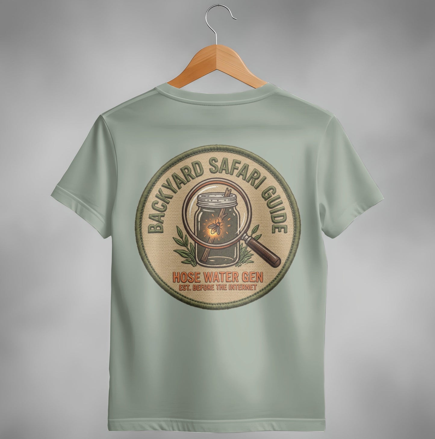 Backyard Safari Guide Vintage Patch T-Shirt