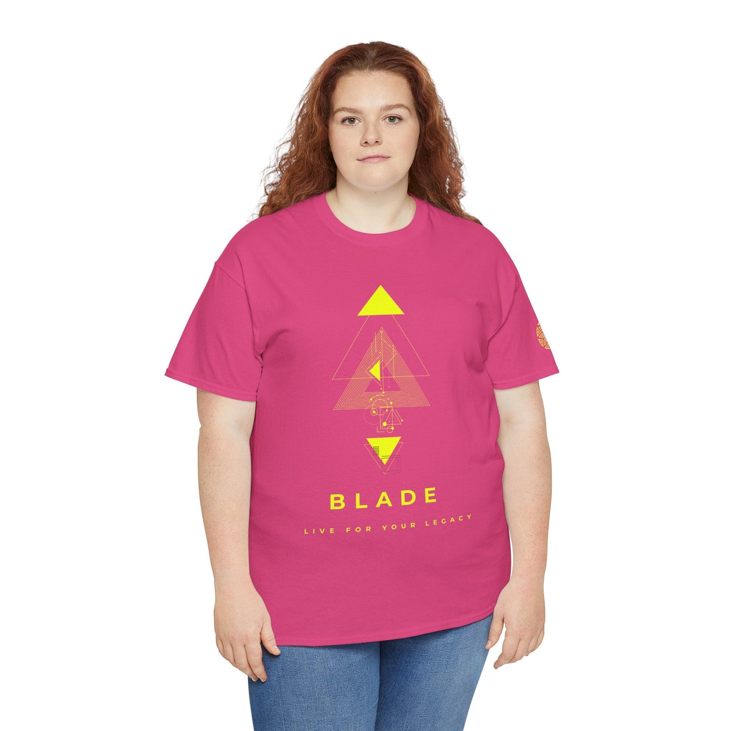 Geometric Odyssey Neon Green TX T-Shirt