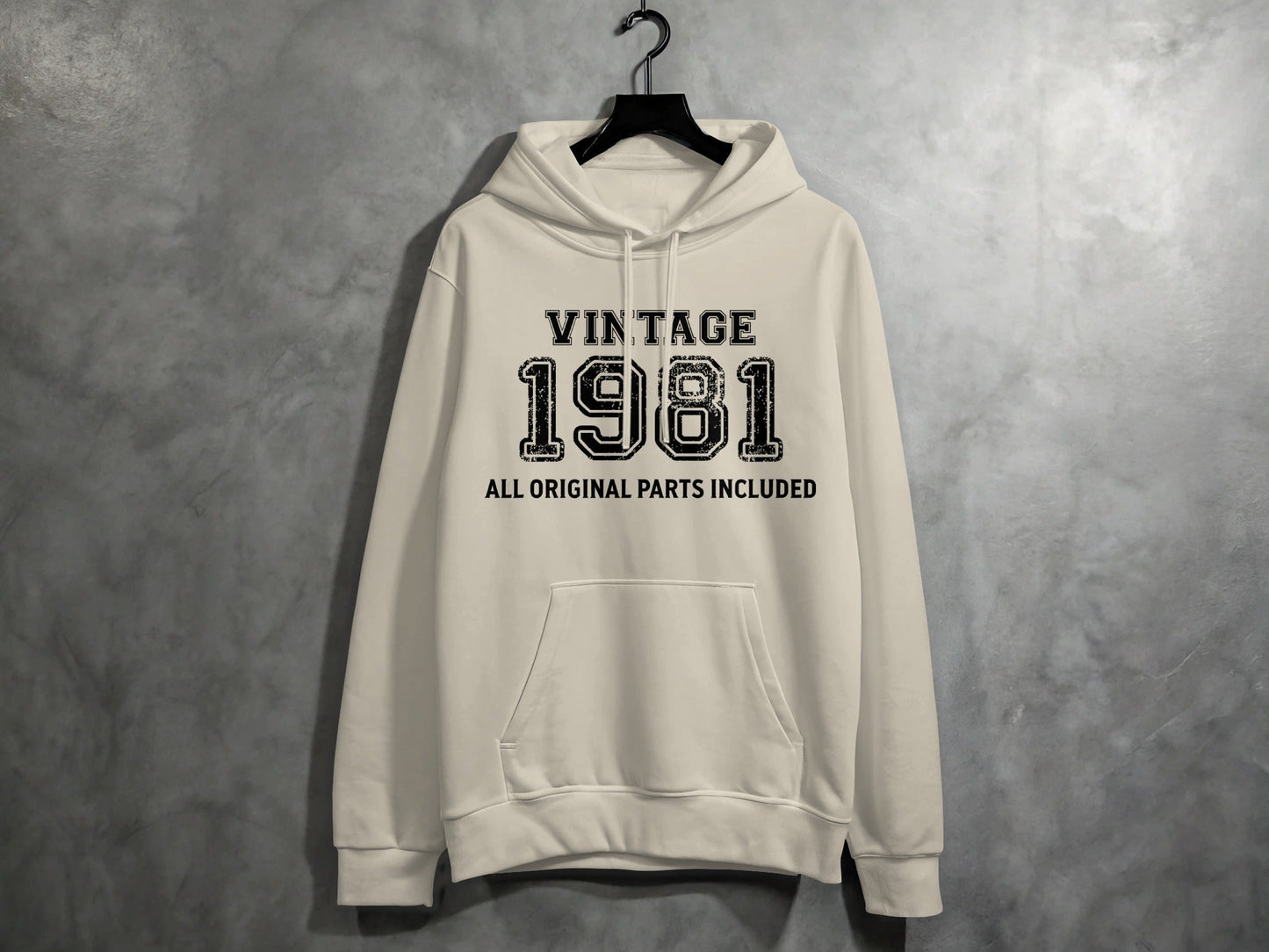 Vintage 1981 All Original Parts Included Birthday Hoodie