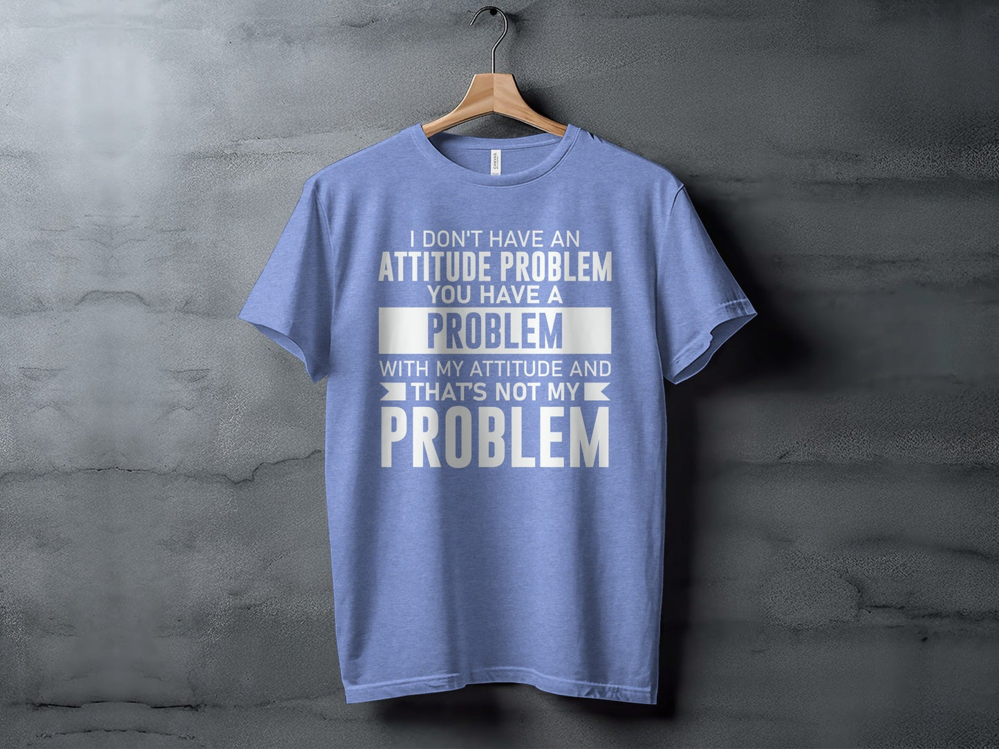 I Don't Have An Attitude Problem Funny Sarcastic T-Shirt