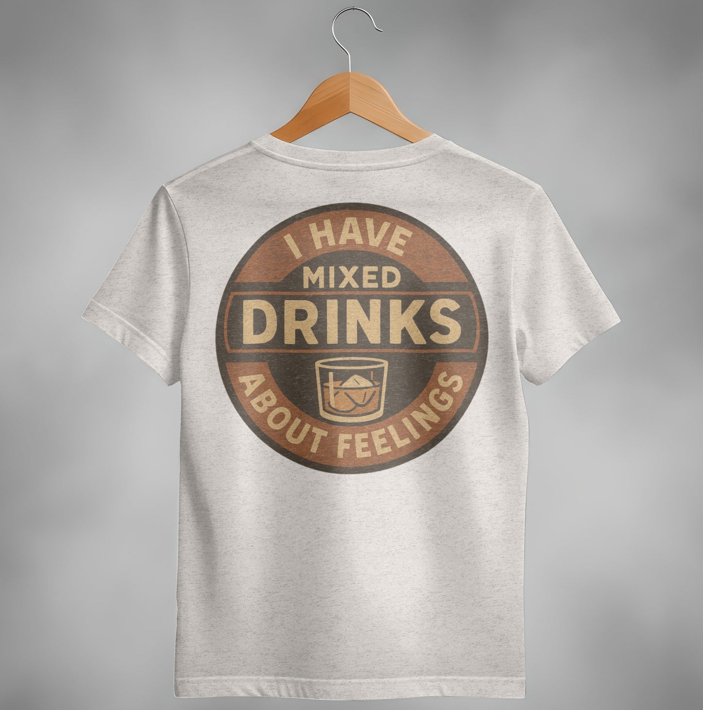 I Have Mixed Drinks About Feelings Retro Design T-Shirt