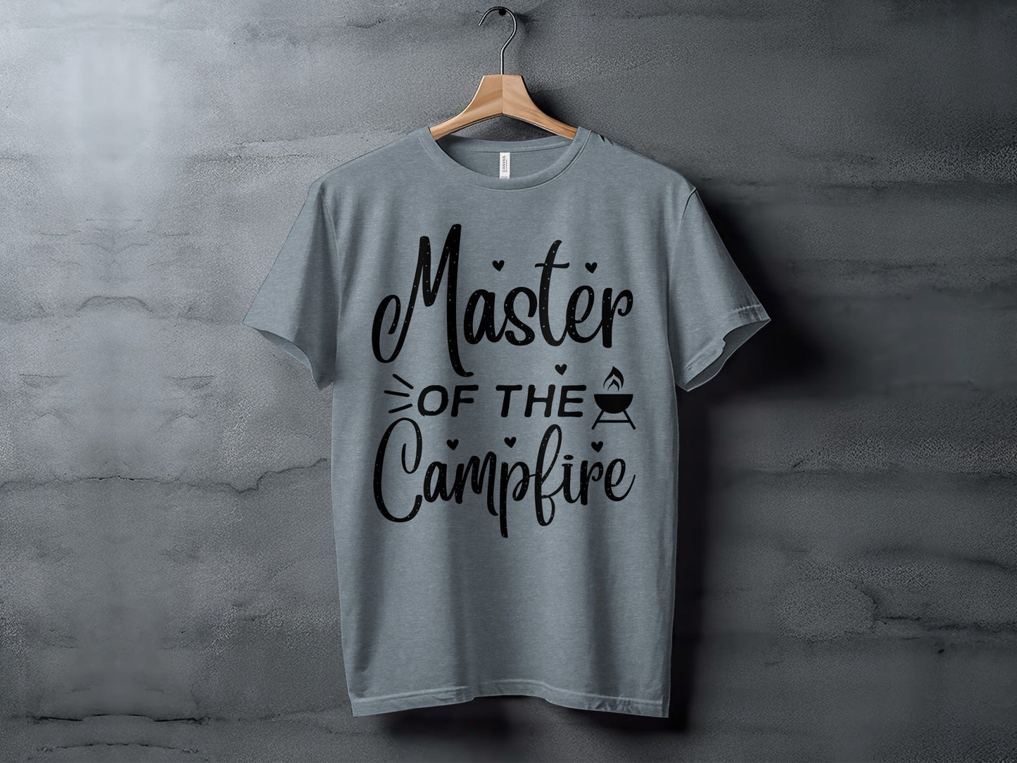 Master of The Campfire Design With Hearts T-Shirt