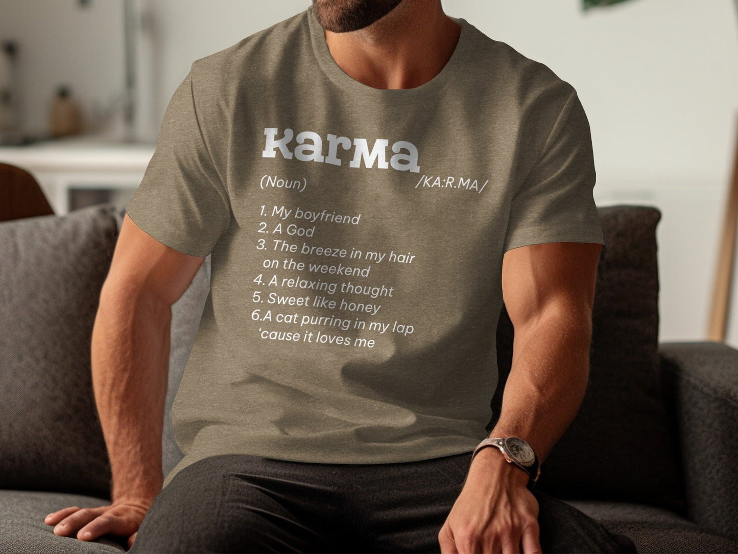 Karma Definition List Cool Graphic Stylish Novelty T-Shirt
