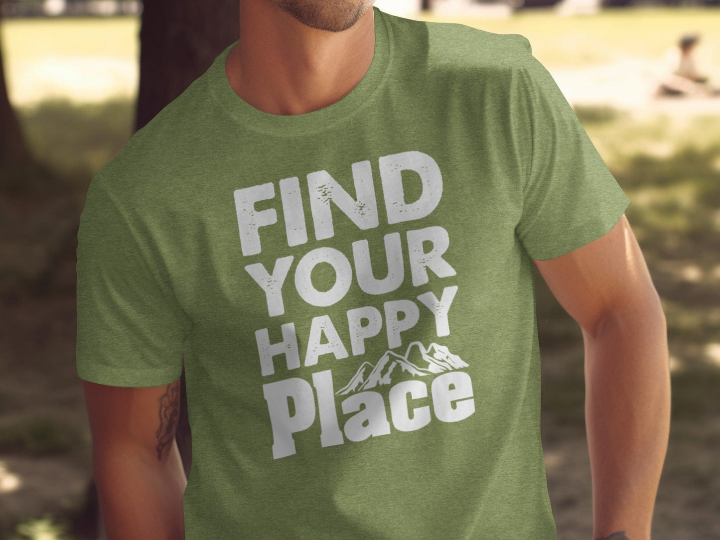 Find Your Happy Place with Mountain T-Shirt