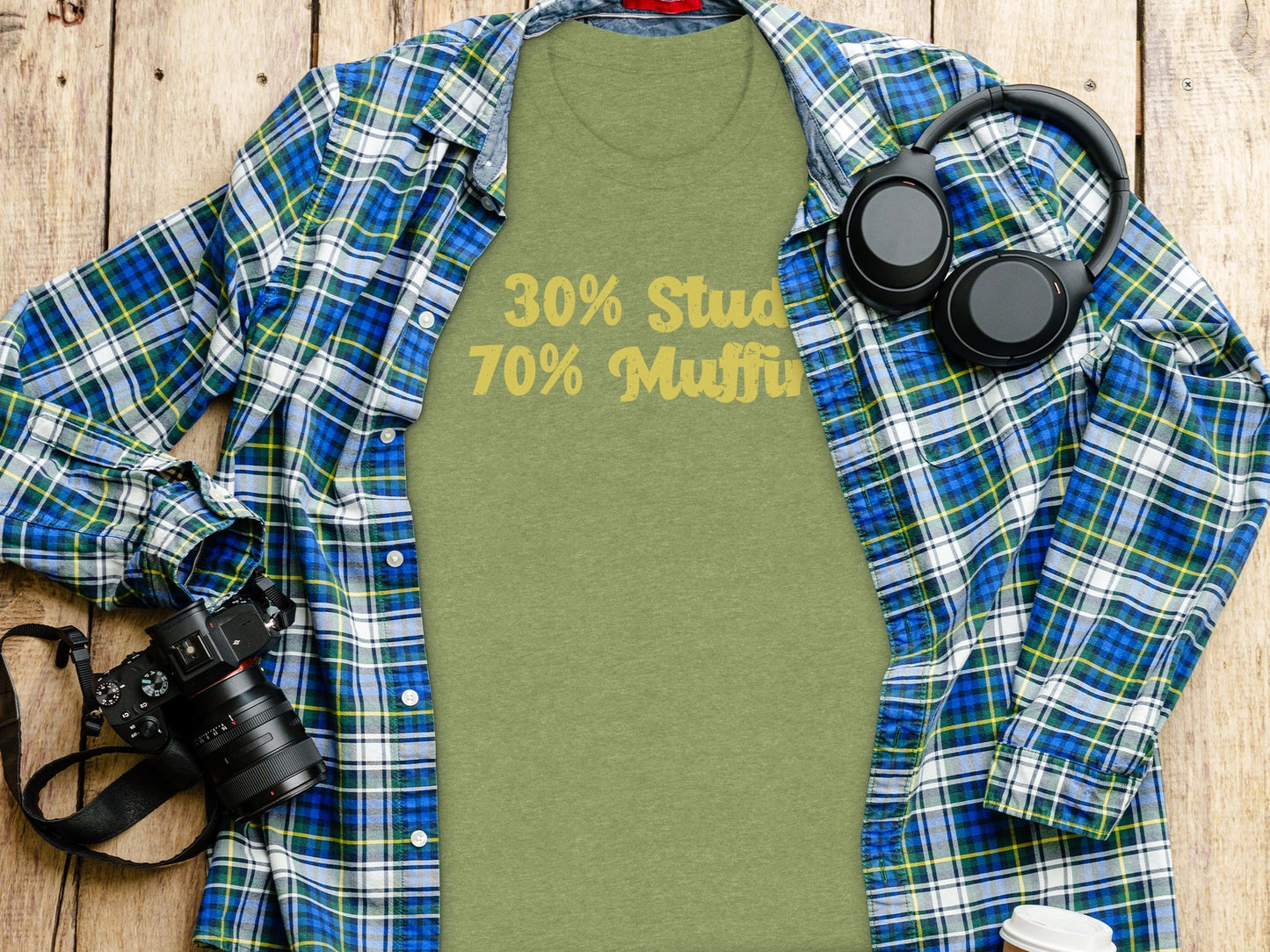 30 Percent Stud 70 Percent Muffin Funny Graphic T-Shirt
