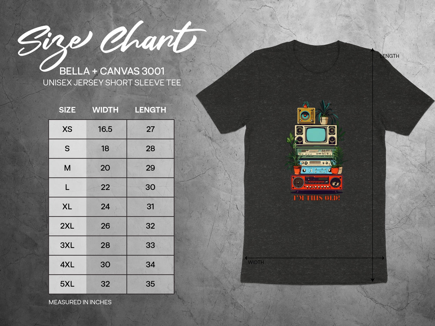 I'm This Old Electronics Tower With Plants Graphic T-Shirt