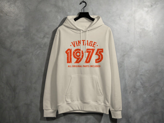 Vintage 1975 All Original Parts Included Graphic Design Hoodie