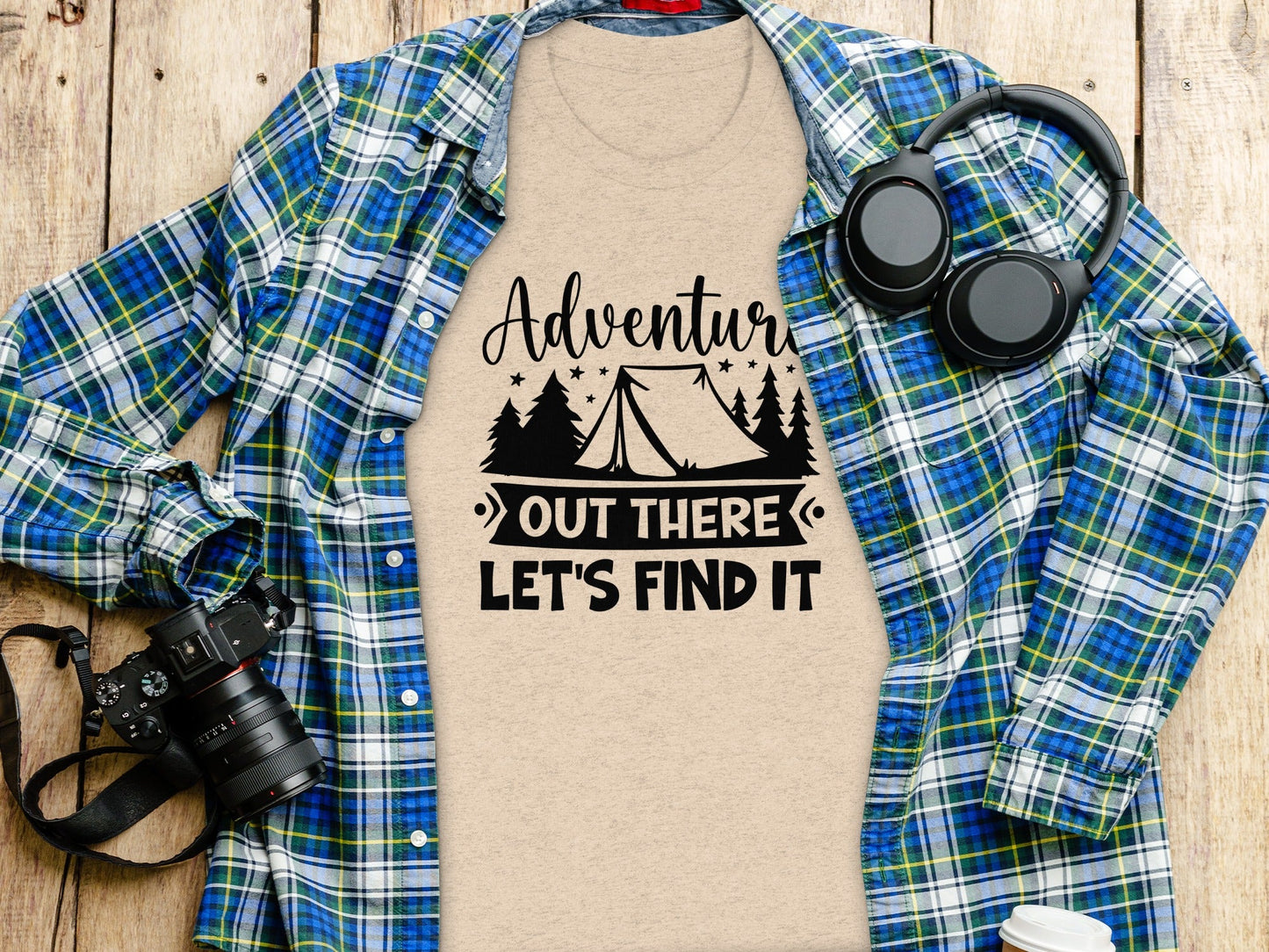 Adventure Out There Lets Find It Graphic Adventure T-Shirt