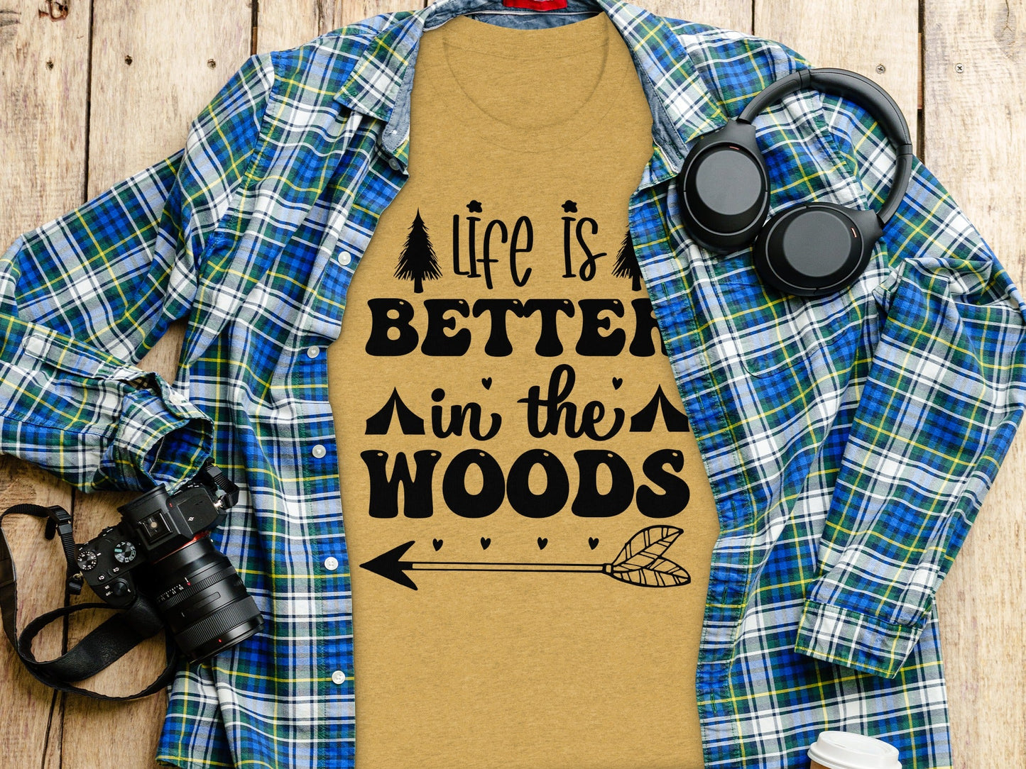 Life Is Better In The Woods With Arrow T-Shirt