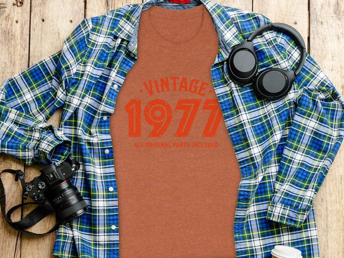 Vintage 1977 All Original Parts Included Design T-Shirt