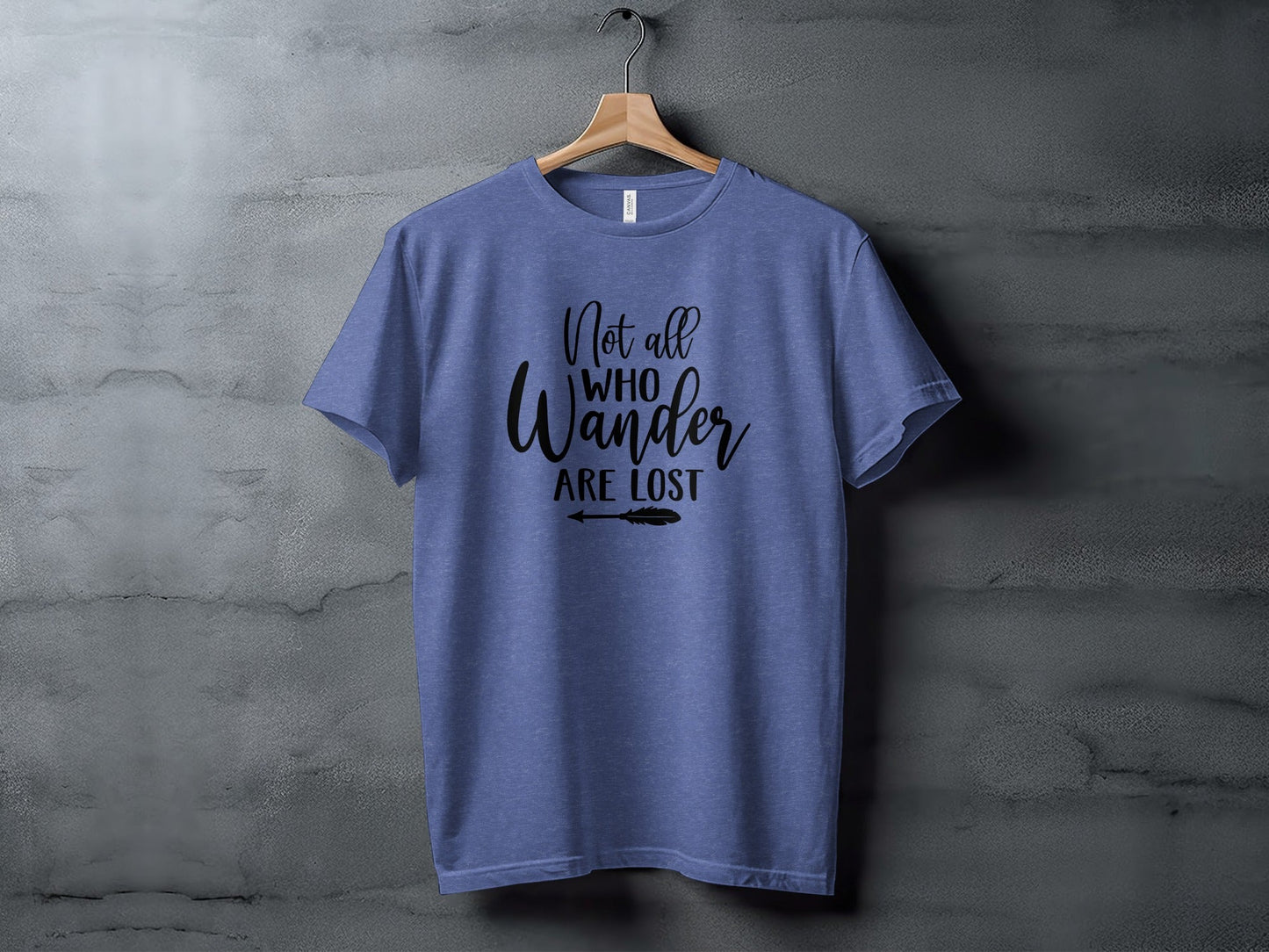 Not All Who Wander Are Lost Arrow Graphic Design T-Shirt