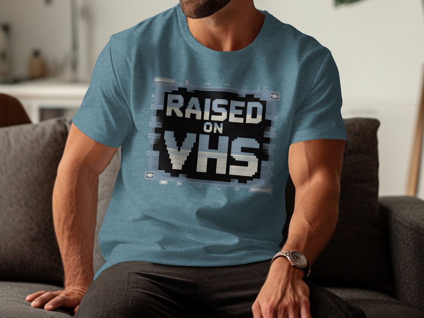 Raised on VHS Cassette Retro Design Cool T-Shirt