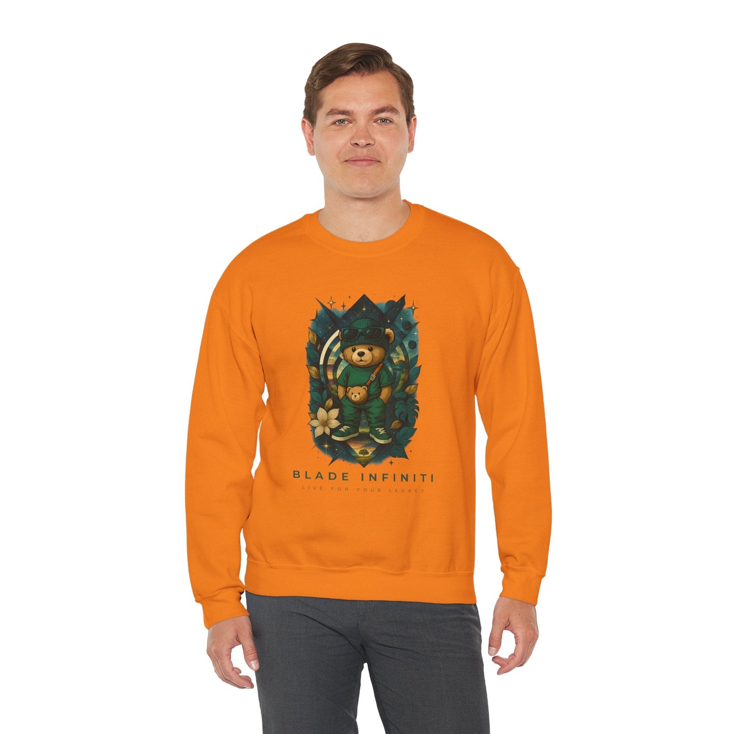 Galactic Teddy Bear V1 Unisex Crewneck Sweater