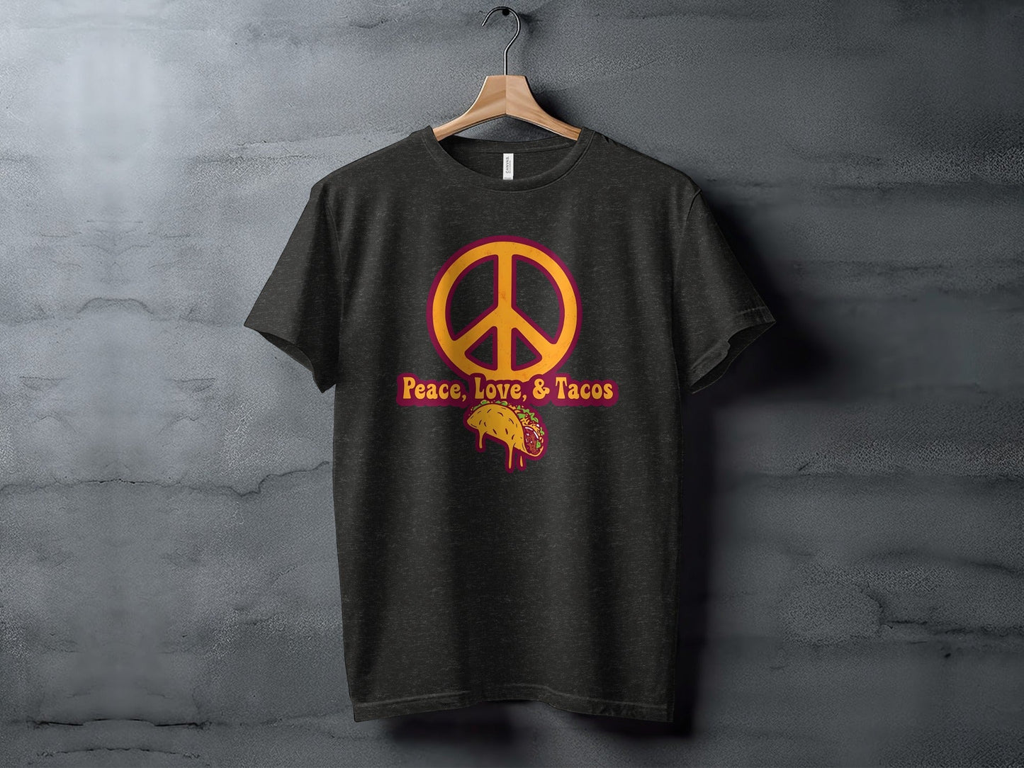 Peace Love Tacos Illustration for Taco Enthusiasts T-Shirt