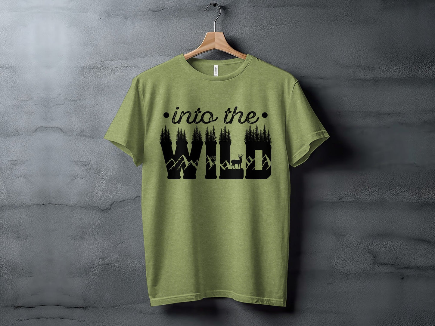 Into The Wild Outdoor Adventure Nature Inspired Graphic T-Shirt