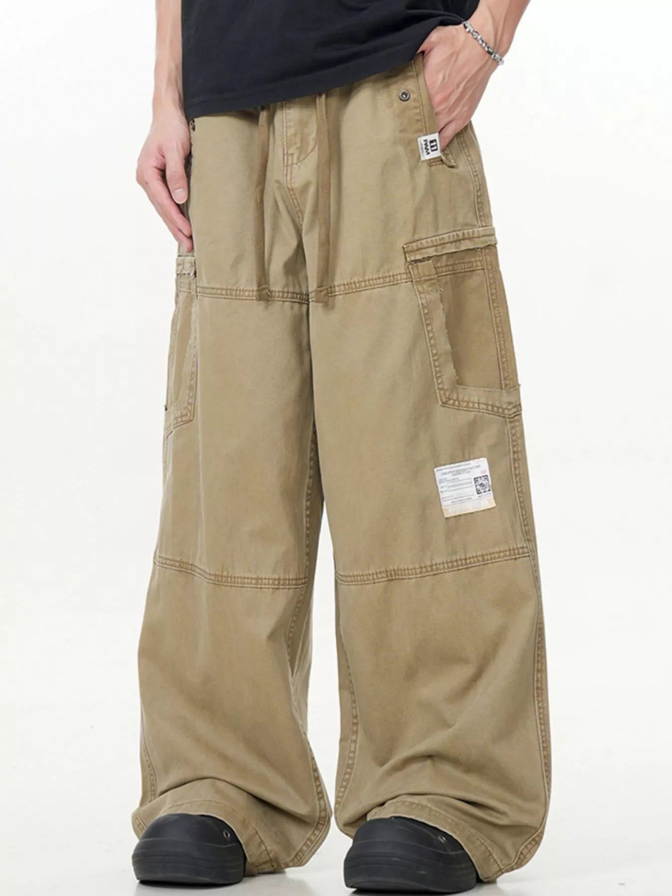 Men's Wide Leg Cargo Pants