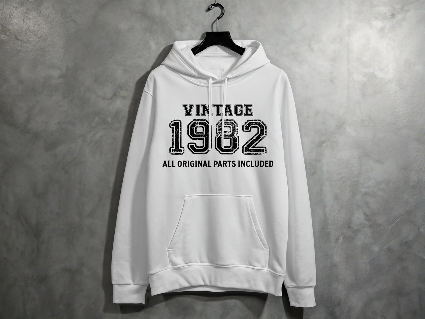 Vintage All Original Parts Included Since 1982 Birthday Hoodie