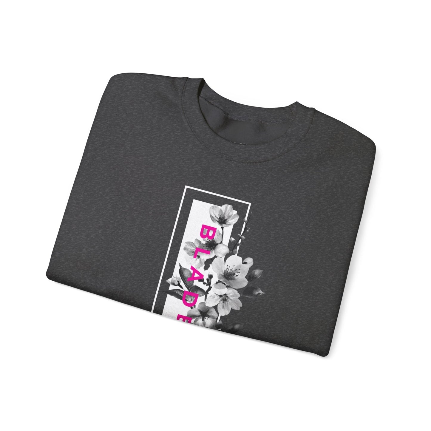 Bloom Bae Deep Pink Floral Unisex Crewneck Sweater